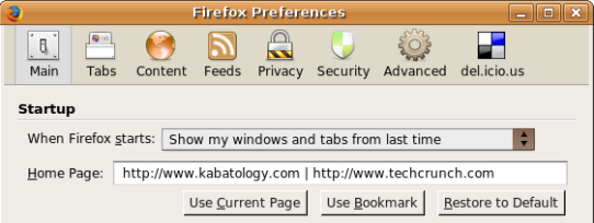 Firefox Preferences
