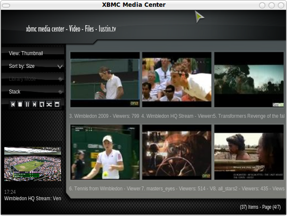 XBMC and Justin.tv