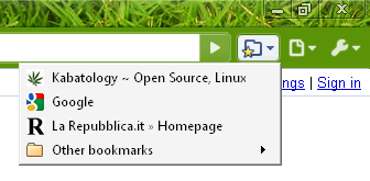 Chrome Bookmarks Button