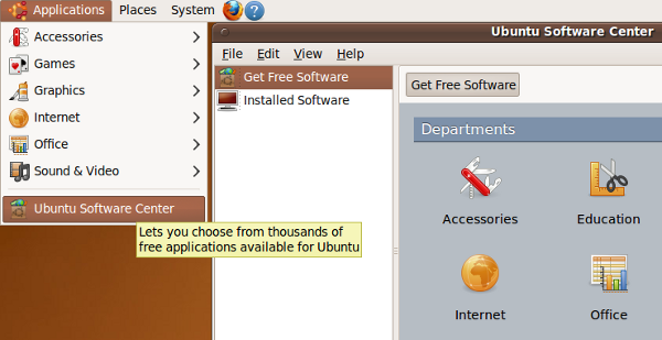 Ubuntu Software Center