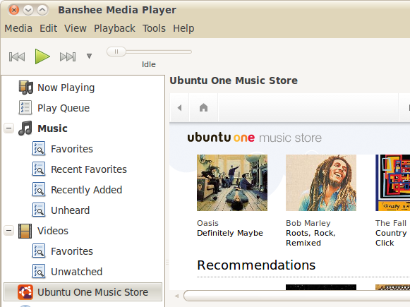 Ubuntu One Music Store for Banshee