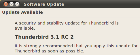Thunderbird 3.1 RC2