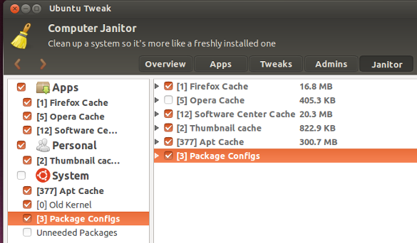 Ubuntu Tweak Janitor