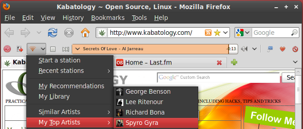Fire.fm adds Last.FM toolbar