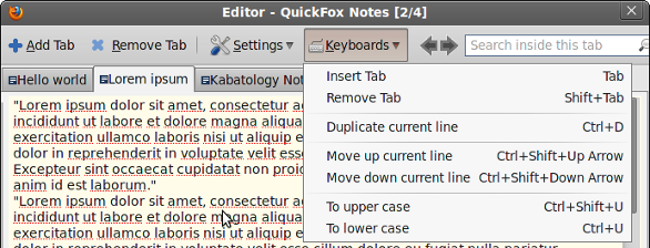 QuickFox Notes Editor