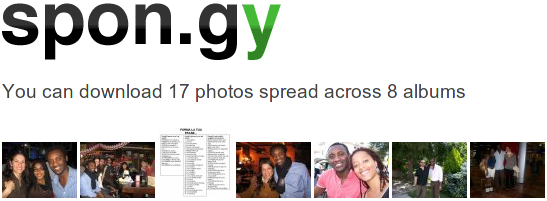 Spon.gy Facebook Photo Downloader