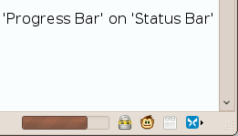 Progress Bar on Status Bar