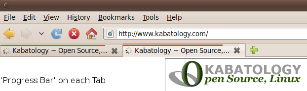 Progress Bar on Tabs