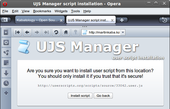 UJS - Opera UserScript Manager