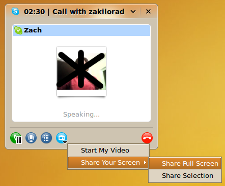 Skype Screen Sharing Linux