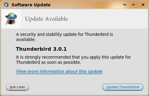 Thunderbird 3.0.1
