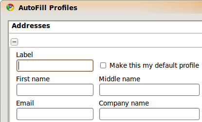 AutoFill Profiles