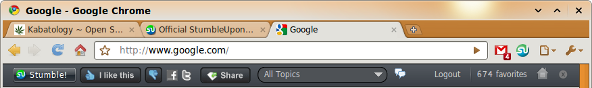 Stumble Toolbar for Chrome