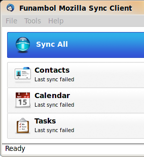 Funambol Mozilla Sync Client