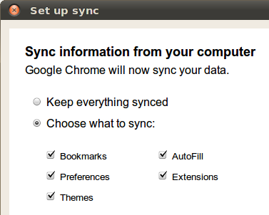 Google Chrome Sync