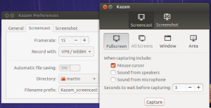 Kazam Screen Recording