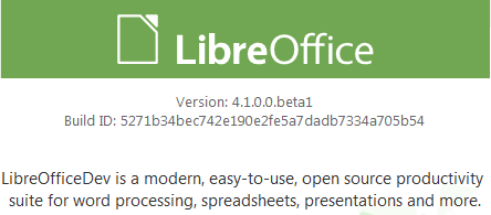 LibreOffice 4.1.0